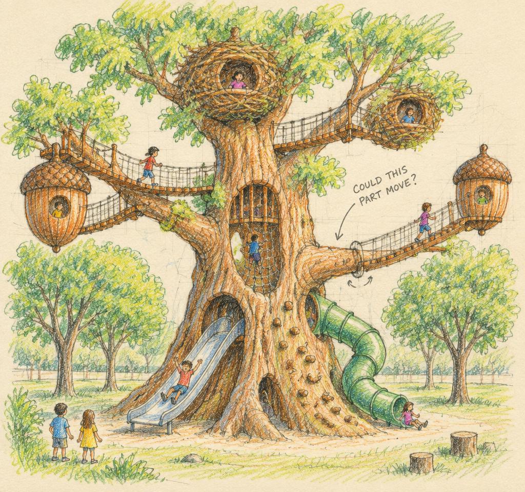 Concept sketch for The Great Oak in Dayton